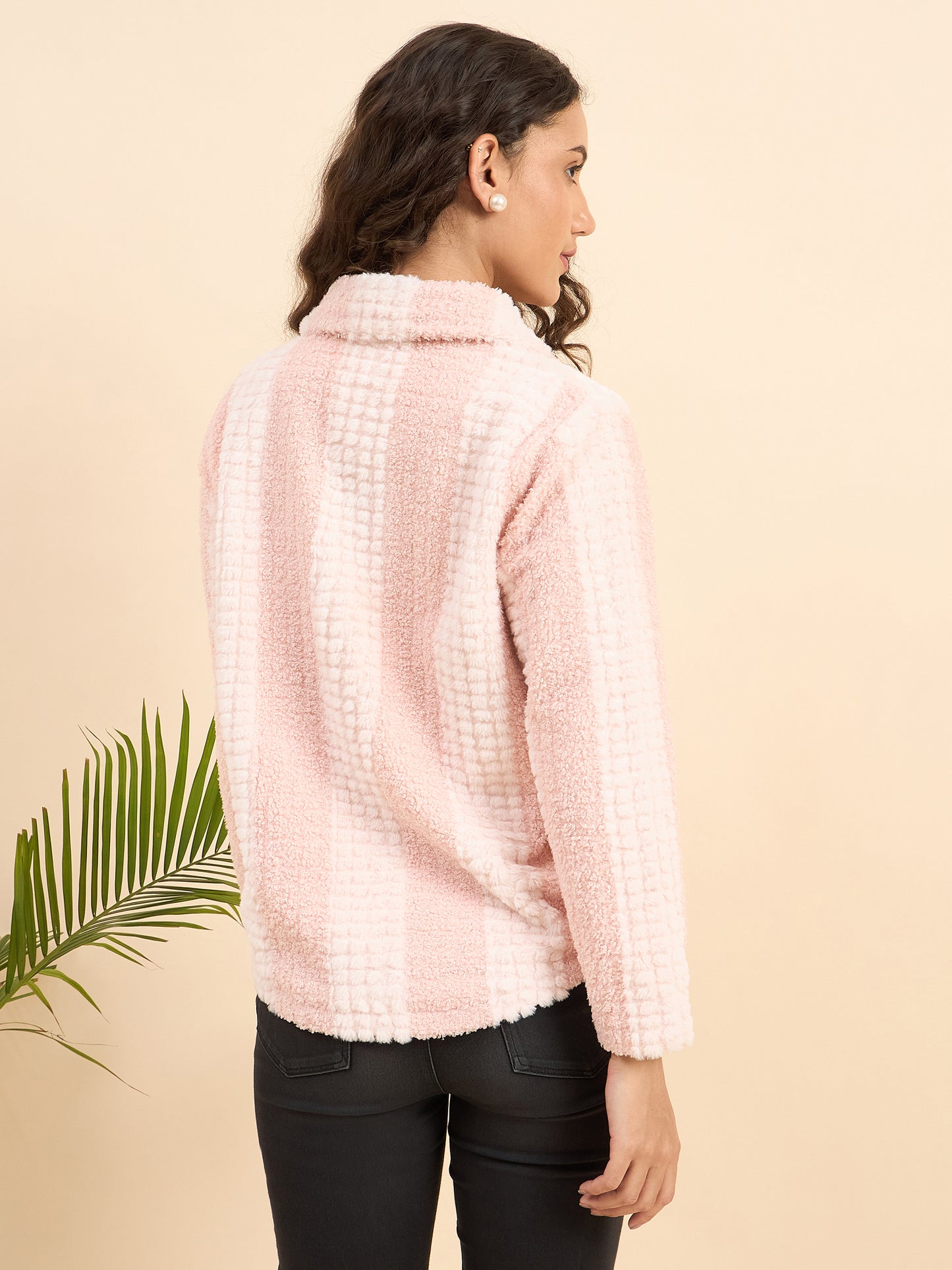 KIZA WOMEN FRONT OPEN FUR COAT
