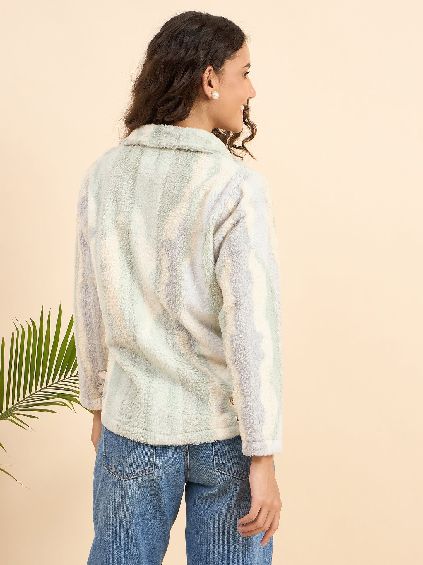 KIZA WOMEN FRONT OPEN FUR COAT