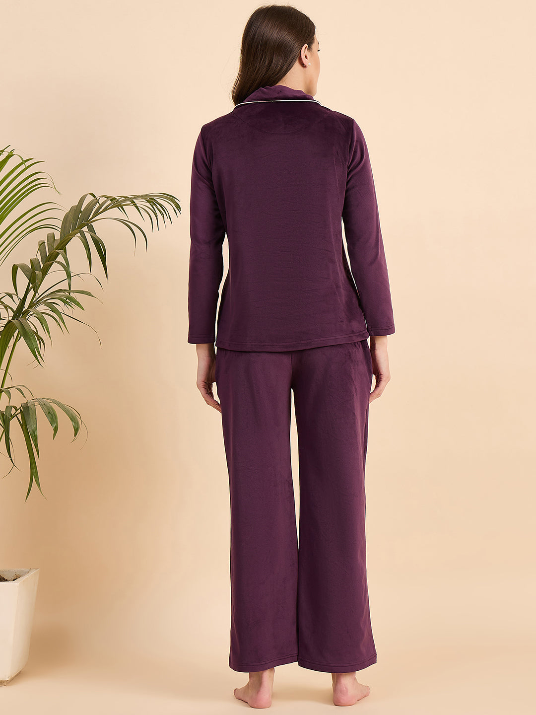 KIZA WOMEN VELVET FRONT OPEN