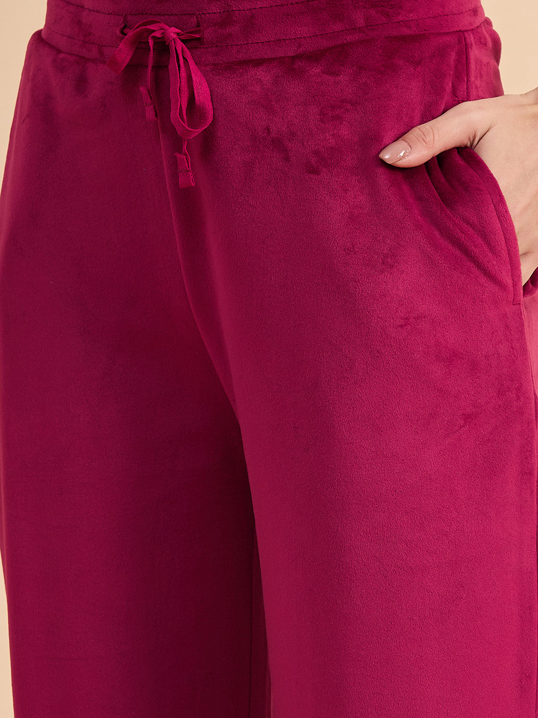 KIZA WOMEN VELVET FRONT OPEN