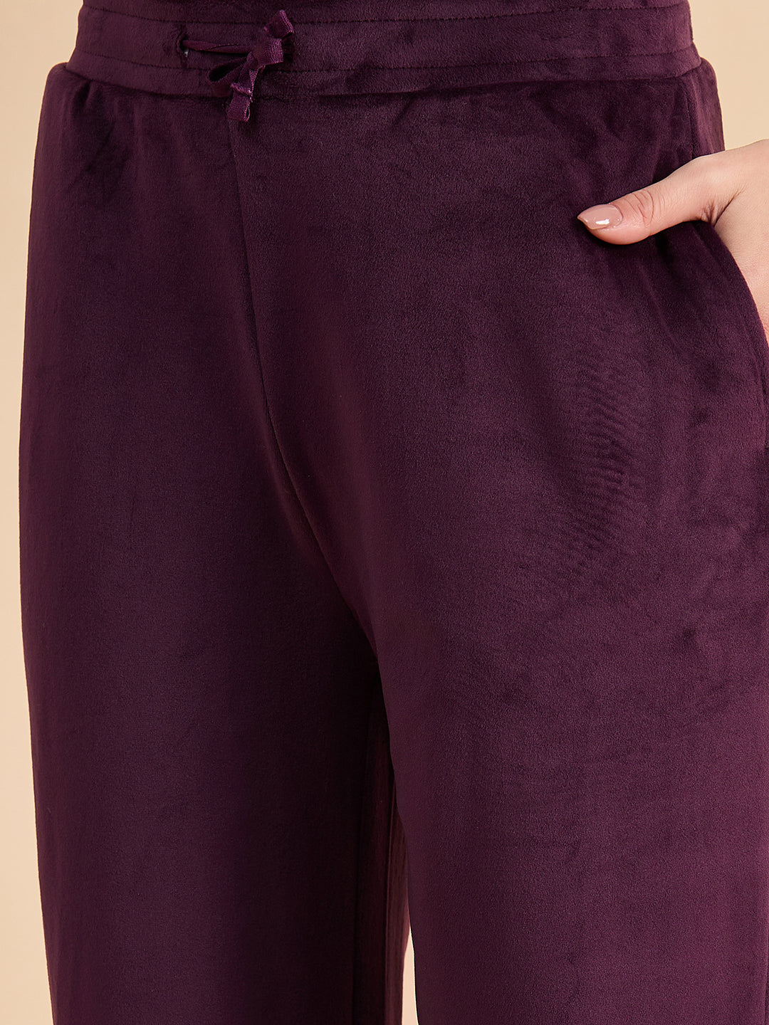KIZA WOMEN VELVET FRONT OPEN