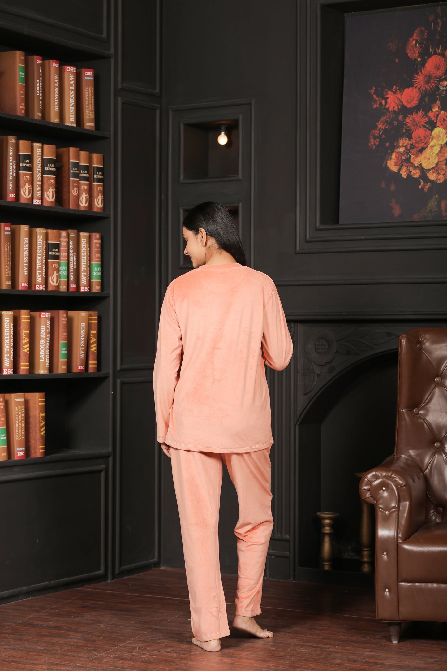 Kiza Women’s Round Neck Printed Night Suit
