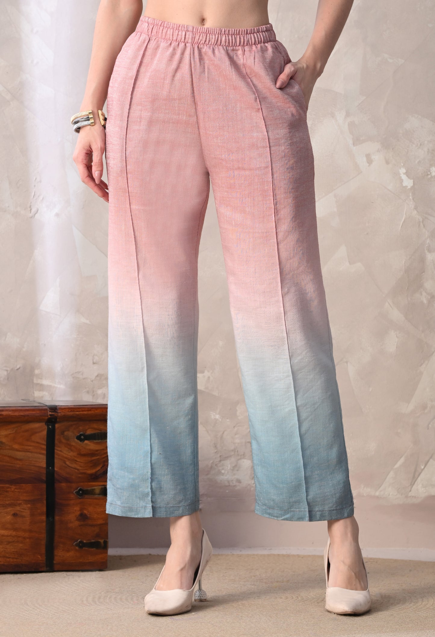 Women Ombre Dyed Sleeveless Co-Ord Set