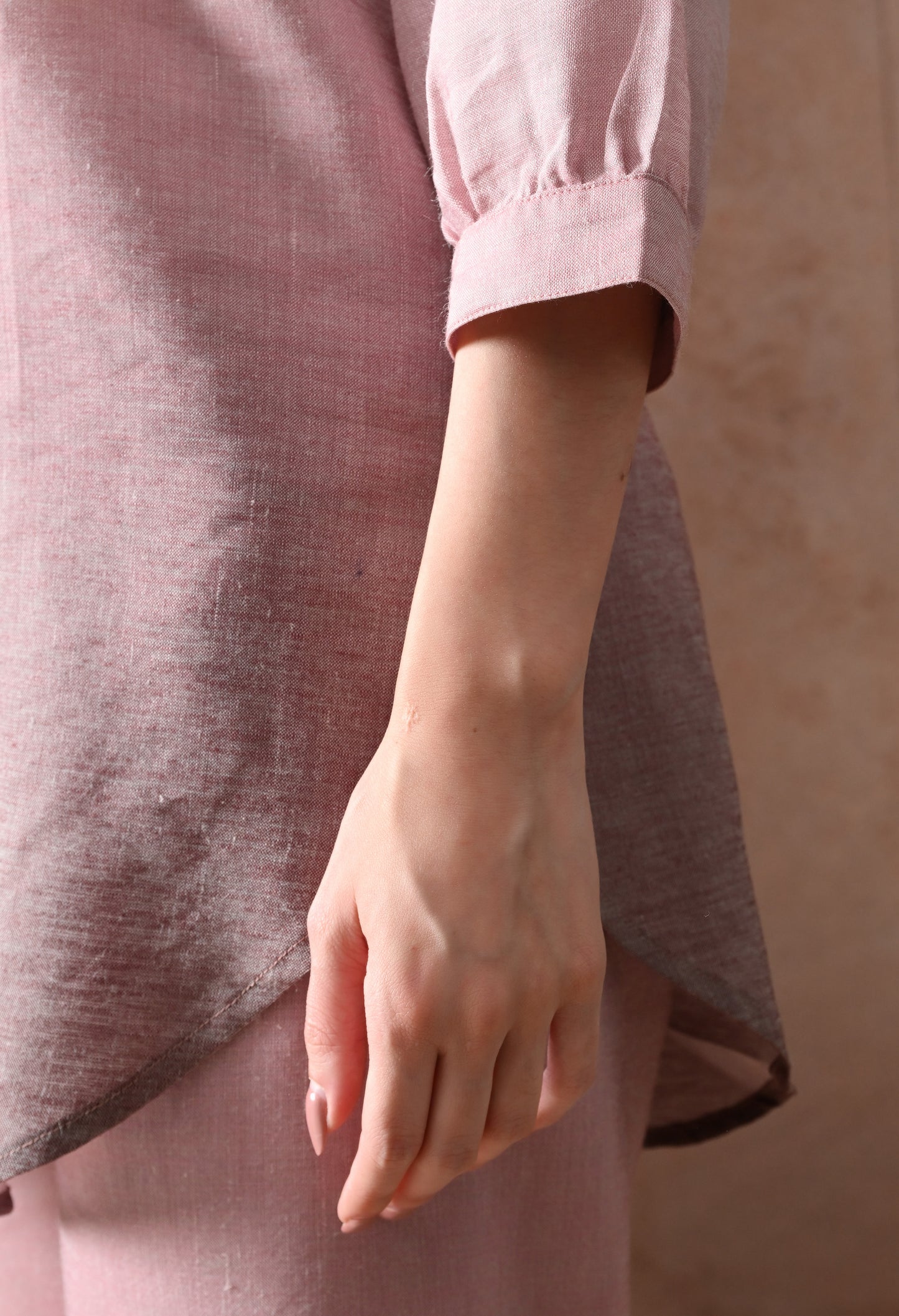 Dusty Pink Linen Co-Ord Set