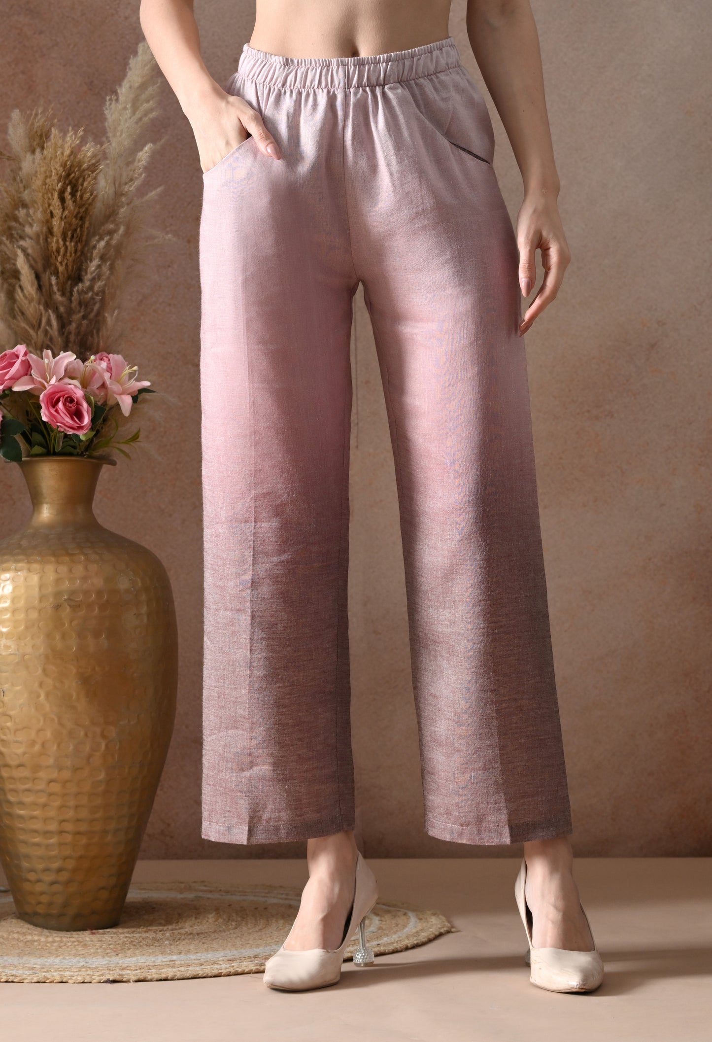 Dusty Pink Linen Co-Ord Set