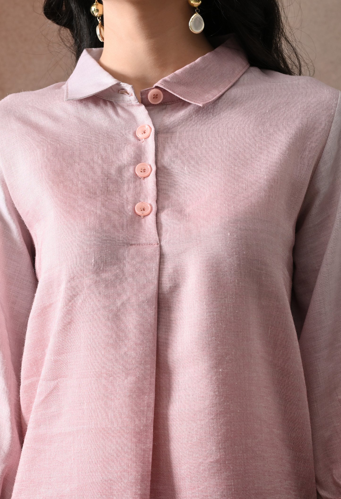 Dusty Pink Linen Co-Ord Set