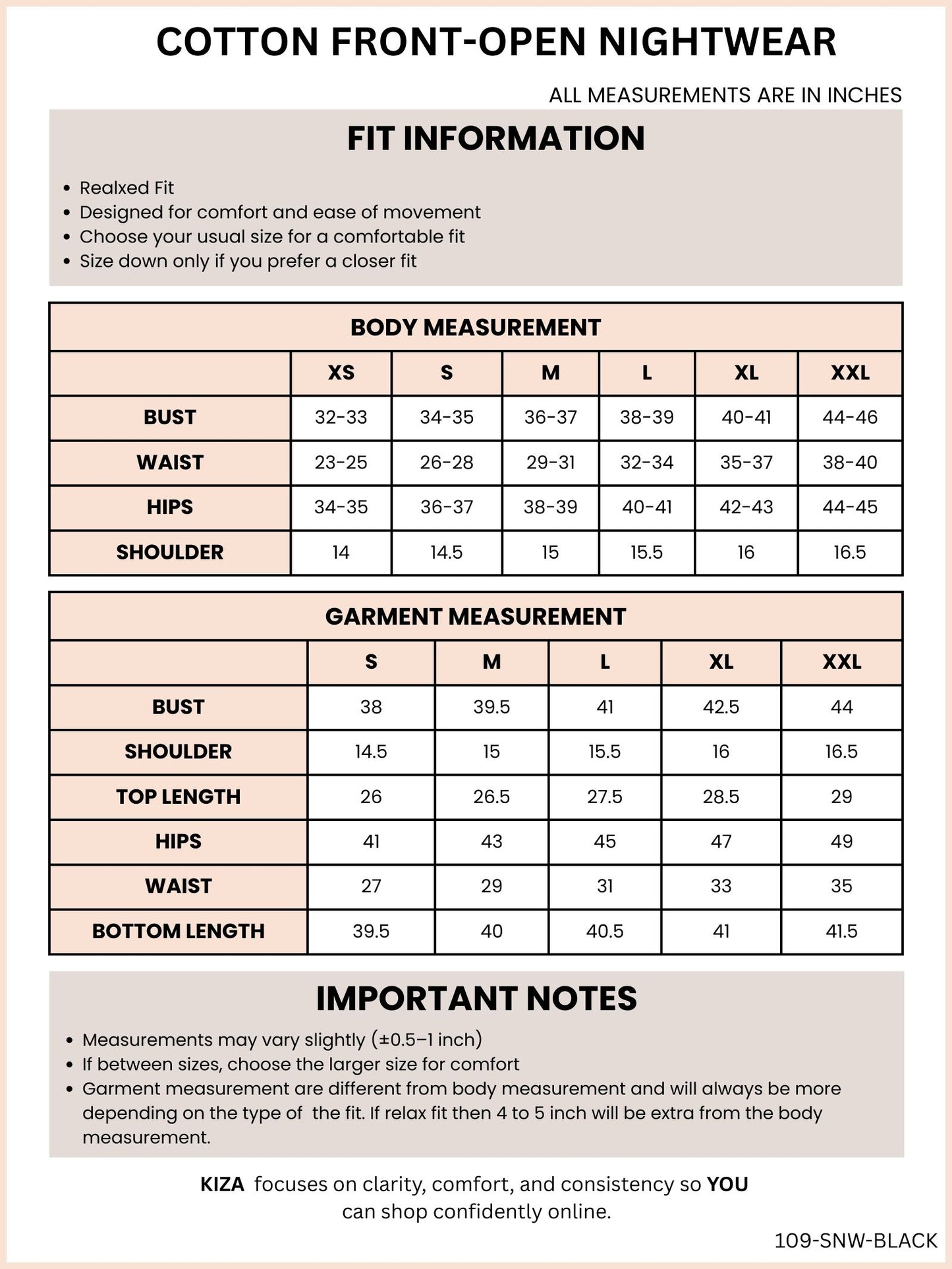 Cotton Front-open nightwear set