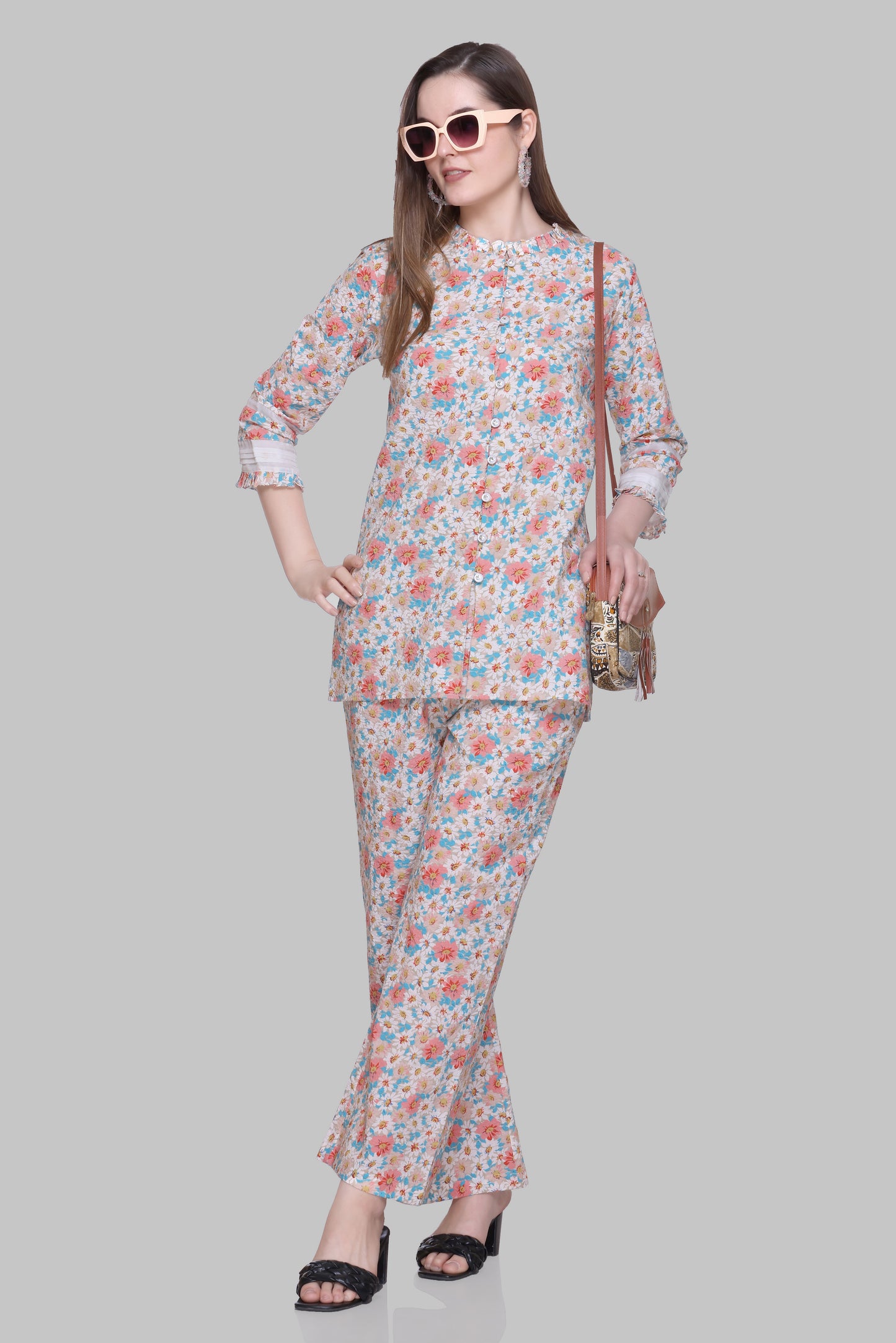 Cotton Kurti & Bottom Set