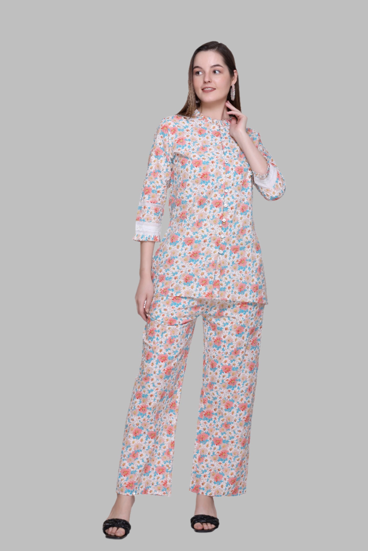 Cotton Kurti & Bottom Set