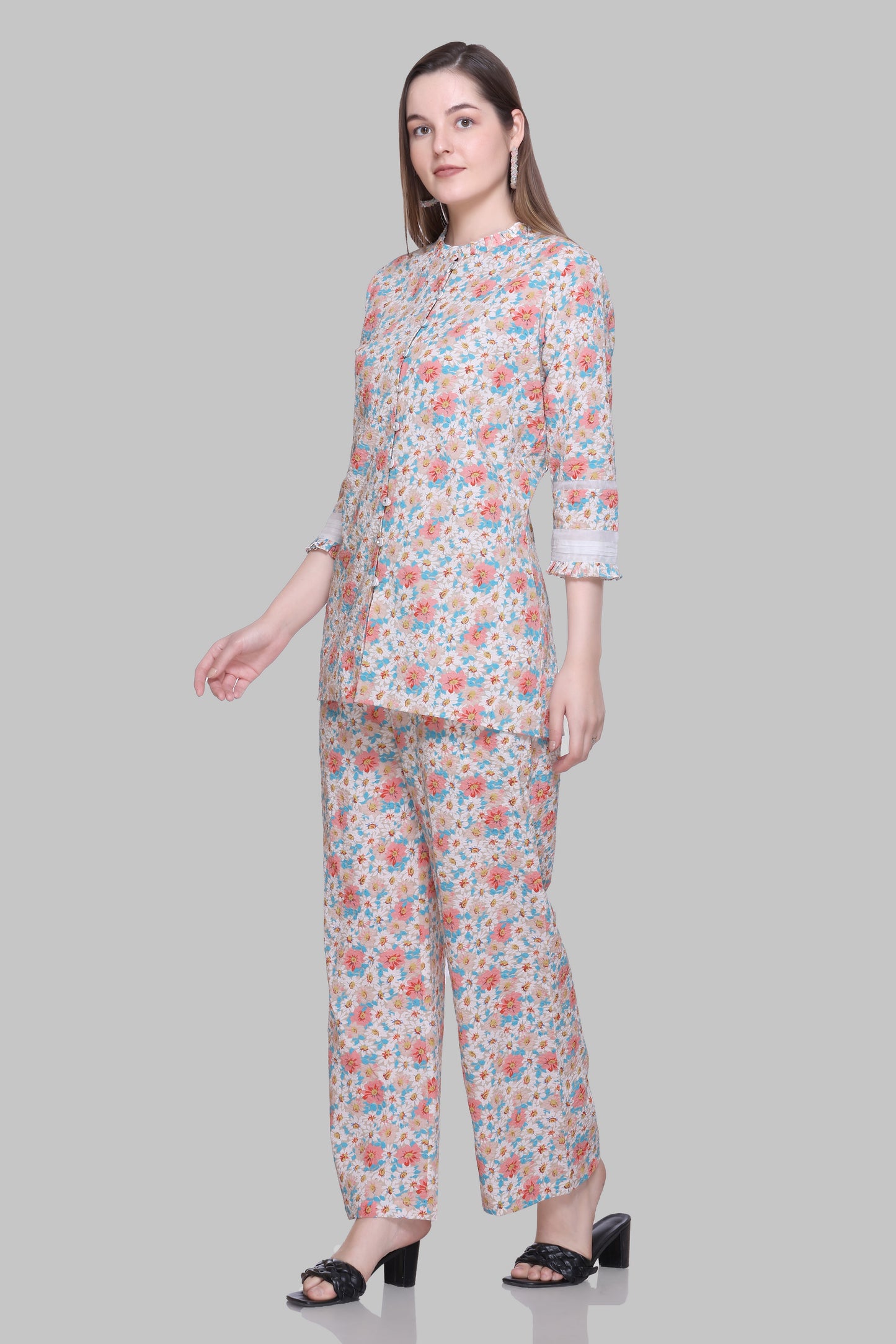 Cotton Kurti & Bottom Set