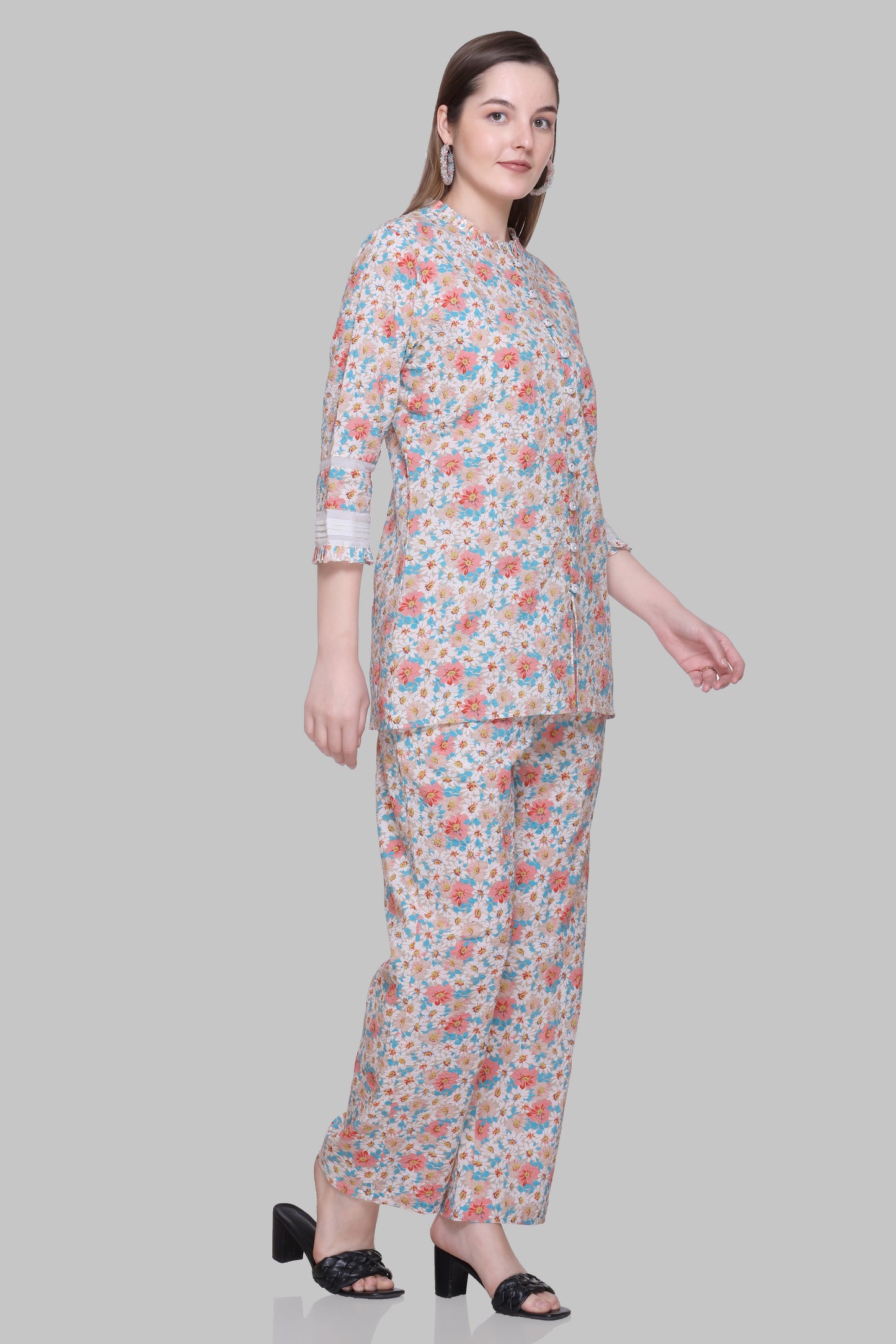 Cotton Kurti & Bottom Set