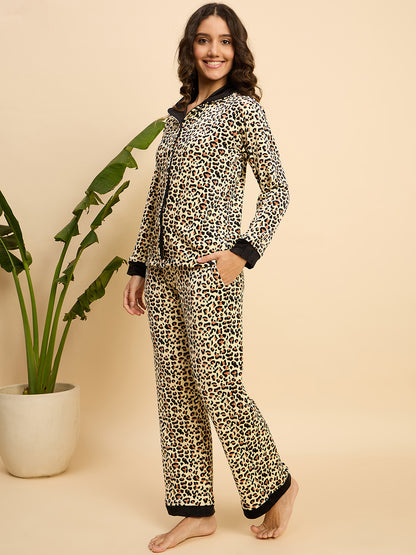 KIZA WOMEN PRINTED FRONT OPEN