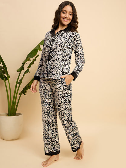 KIZA WOMEN PRINTED FRONT OPEN