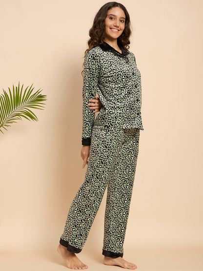 KIZA WOMEN PRINTED FRONT OPEN