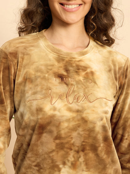 KIZA WOMEN TIE & DYE ROUND NECK