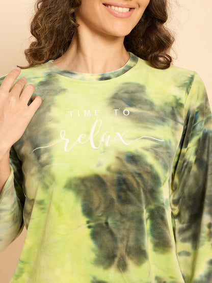 KIZA WOMEN TIE & DYE ROUND NECK