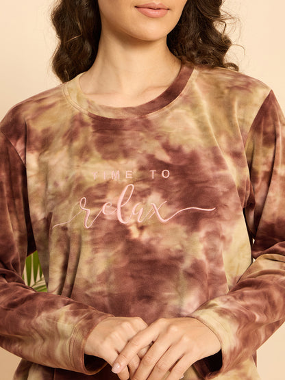 KIZA WOMEN TIE & DYE ROUND NECK