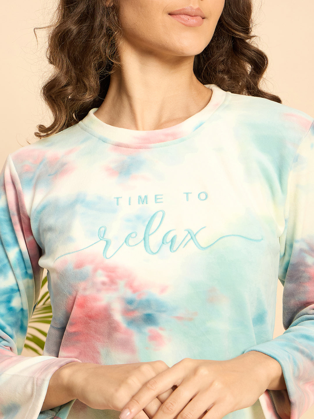 KIZA WOMEN TIE & DYE ROUND NECK