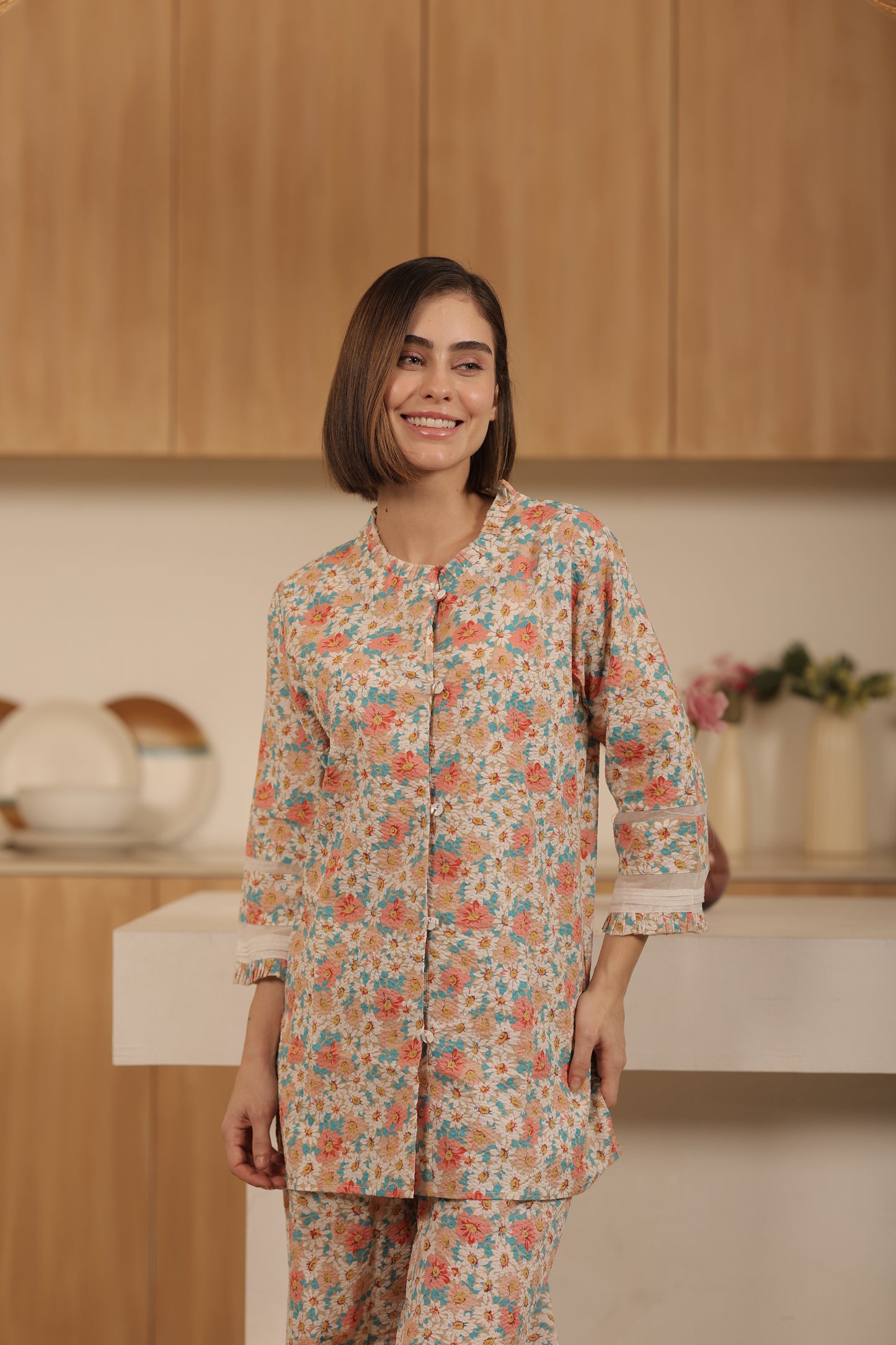 Cotton Kurti & Bottom Set