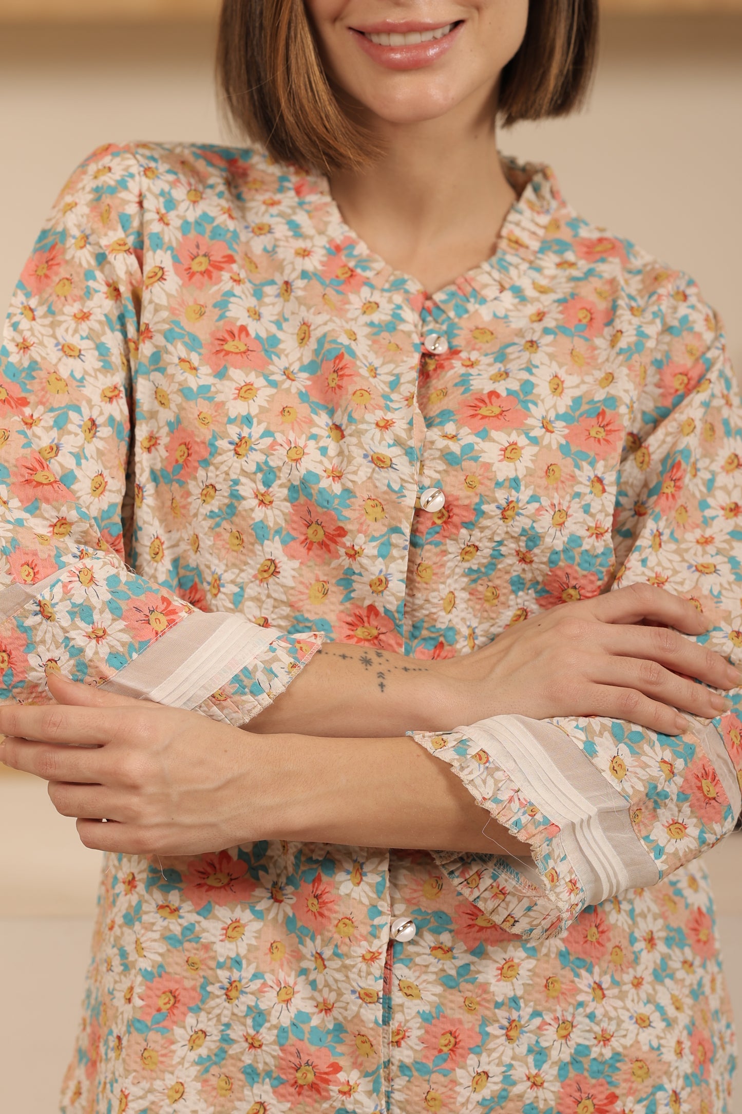 Cotton Kurti & Bottom Set