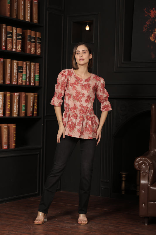 Printed Cotton Top