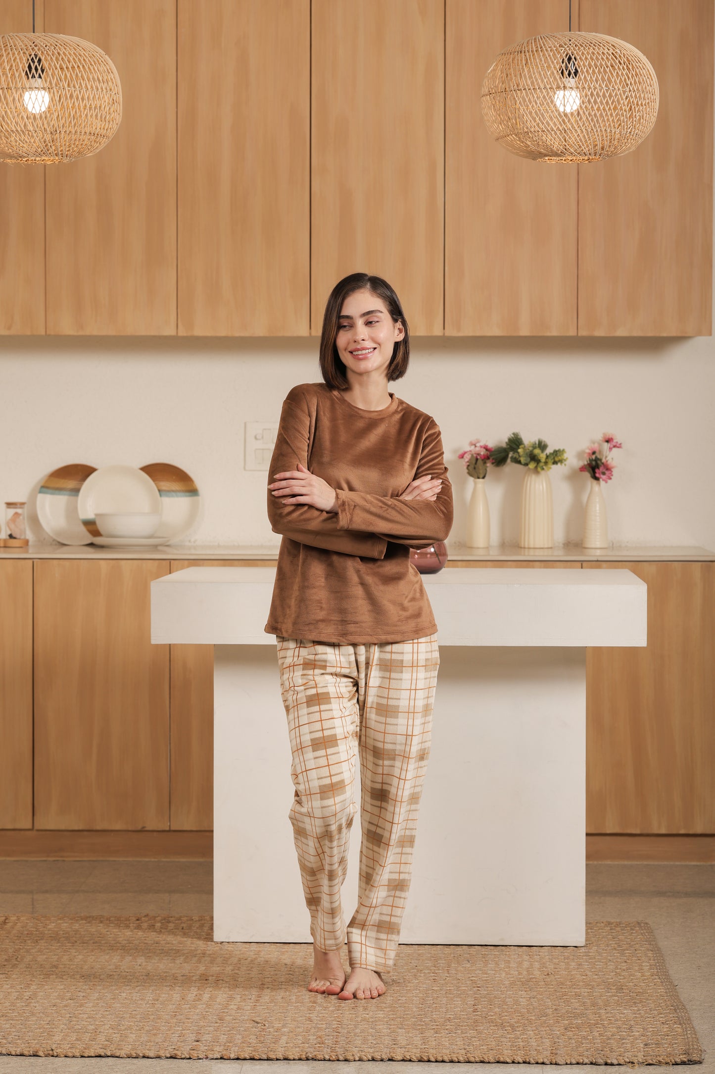 Kiza Women’s Round Neck Night Suit